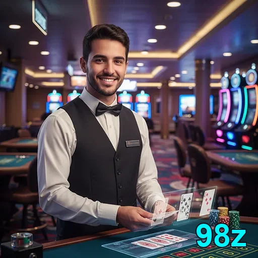 Ilustração de Explore as Ofertas VIP da 98z para Slots e Jogos de Mesa