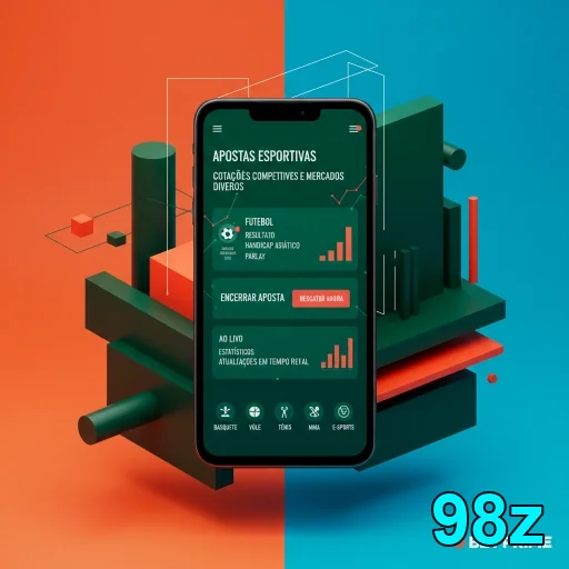 Ilustração de Explore os jogos ao vivo na 98z para uma experiência premium